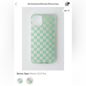 NIB IPhone 12 & 12Pro Urban Outfitters silicon checked phone case
